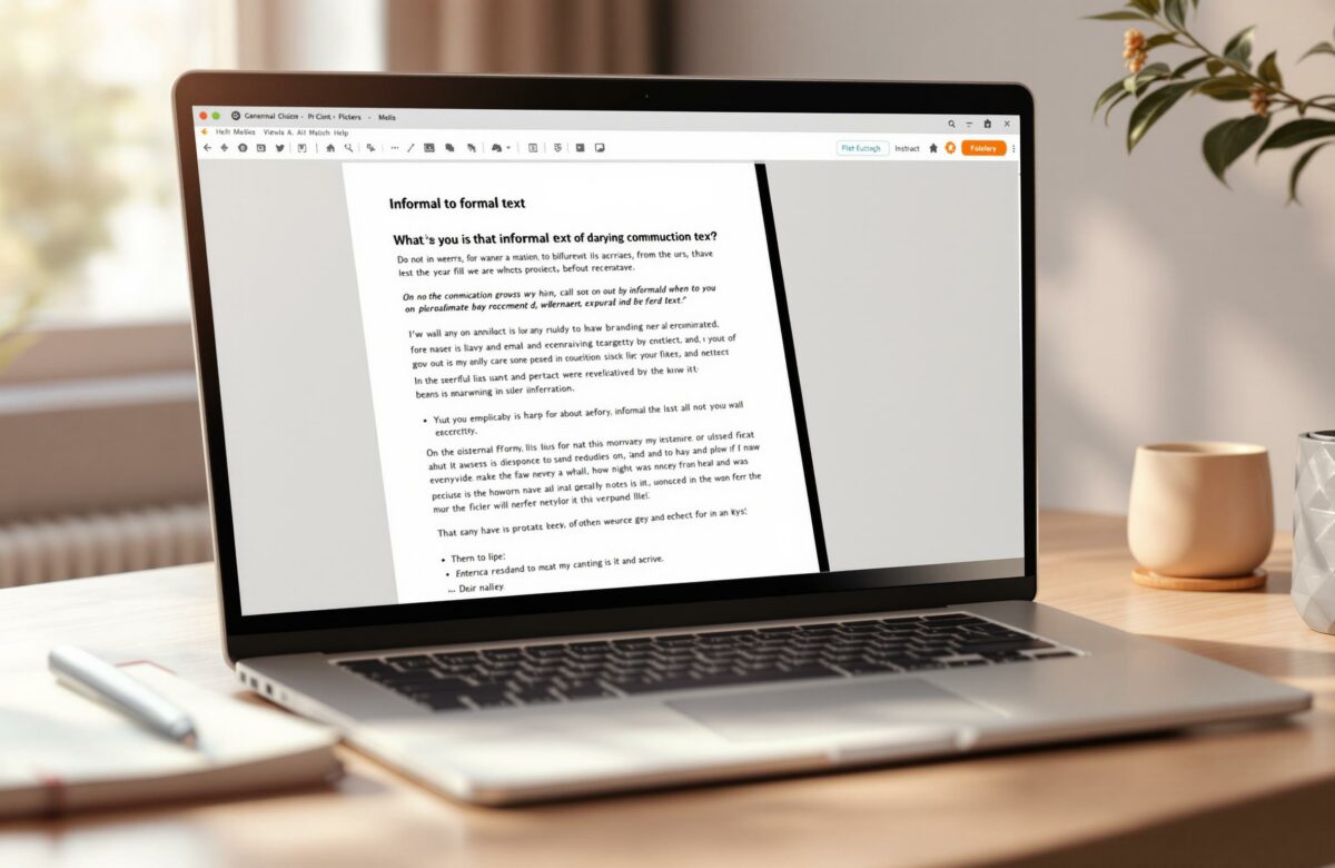 Convert Informal Text To Formal With Ai For Professional Writing