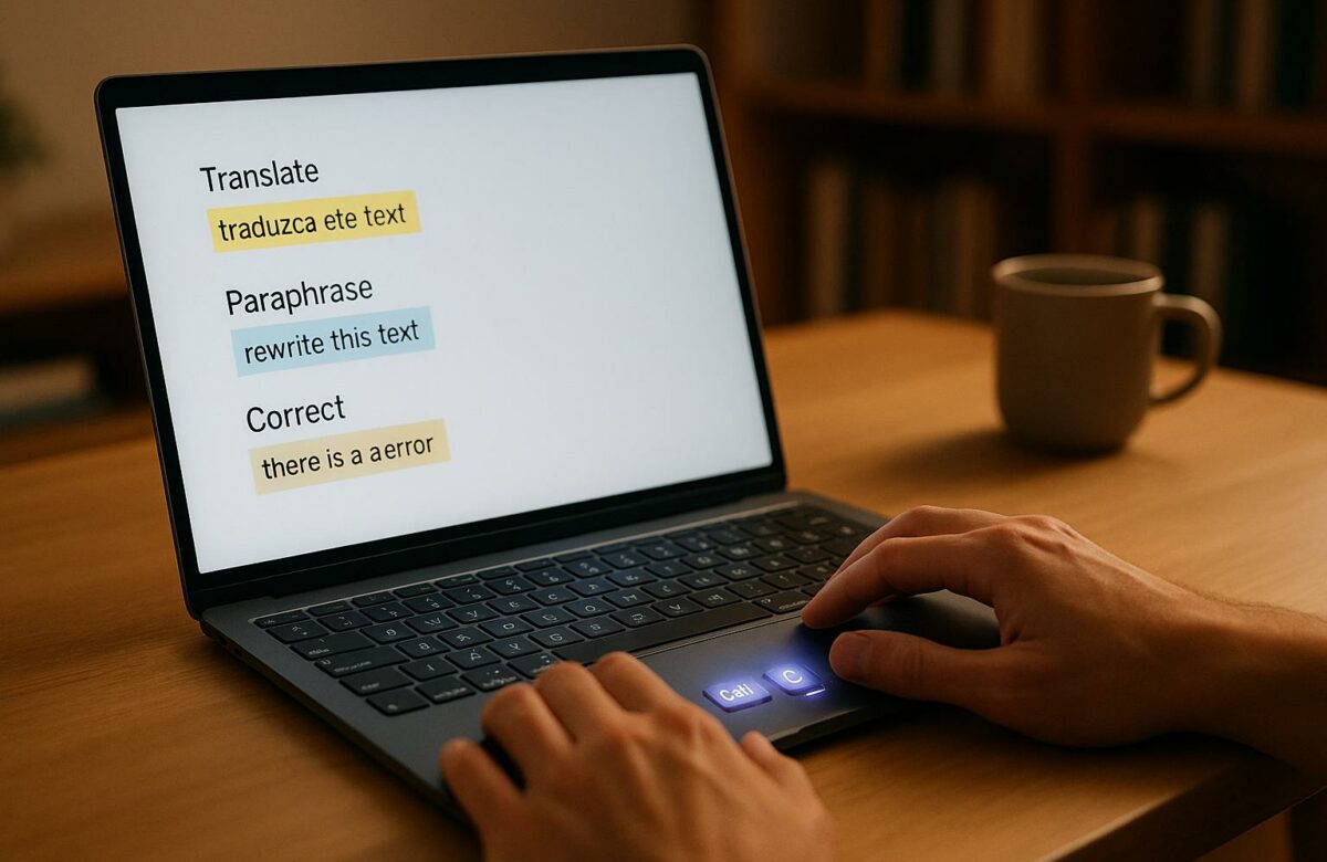 Effortless Text Editing - Translate, Paraphrase, and Correct with Keyboard Shortcuts