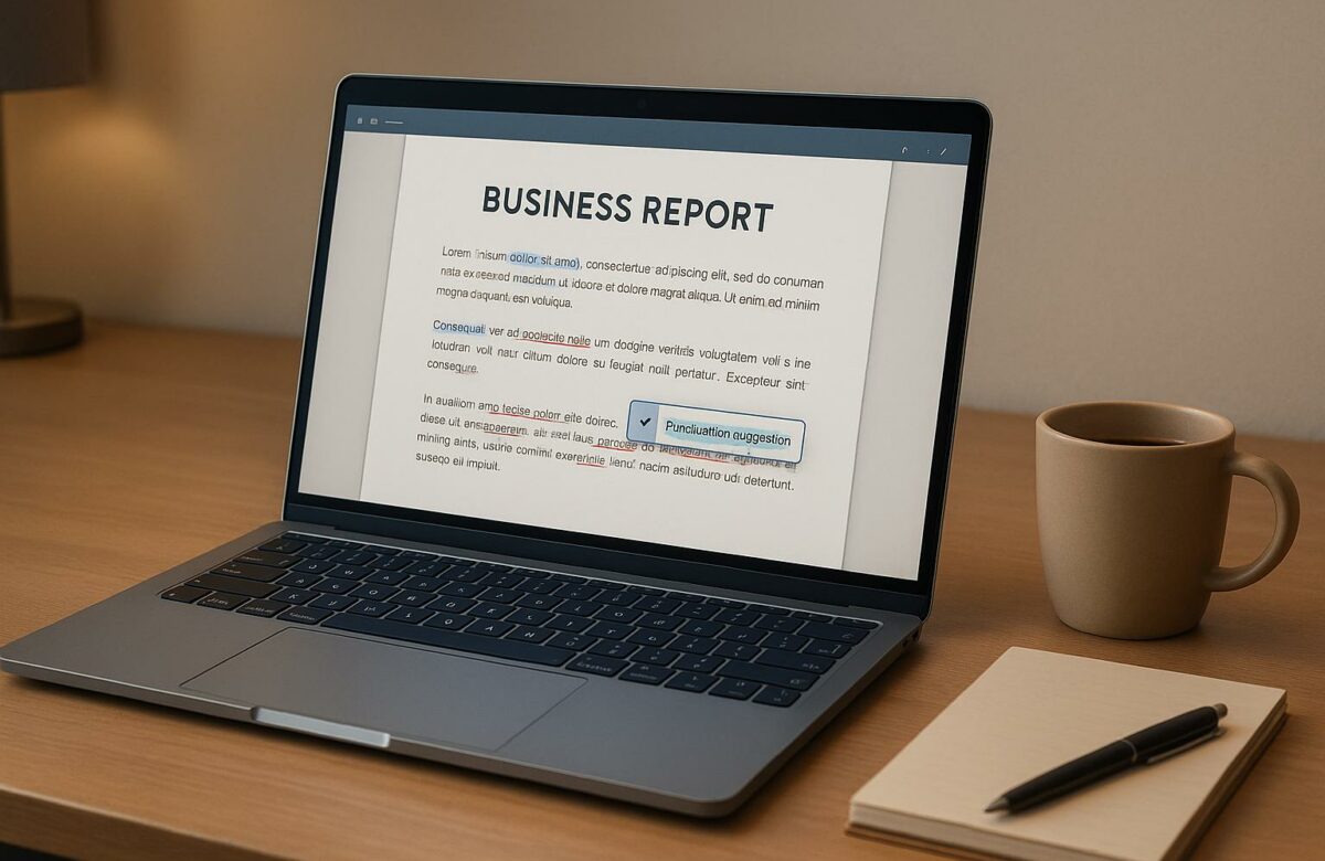 Automatic Punctuation Checker for Business Reports! Ensure Professionalism