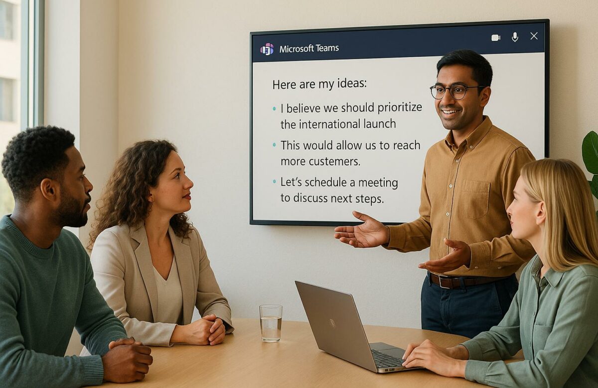 AI-Powered Text Refinement for Non-Native Speakers in Microsoft Teams