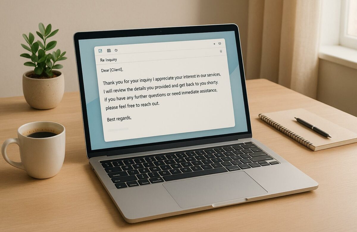 How to Generate Instant Polite Email Replies for Client Inquiries