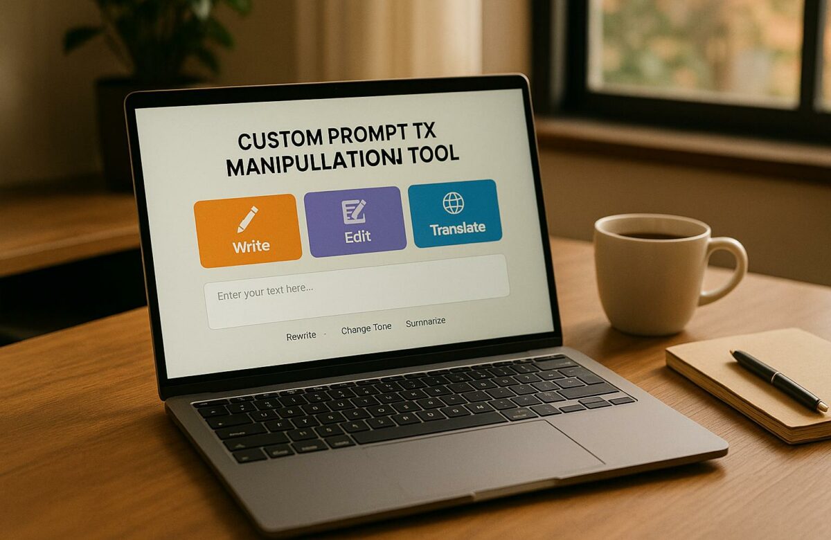 custom prompt text manipulation tool chrome