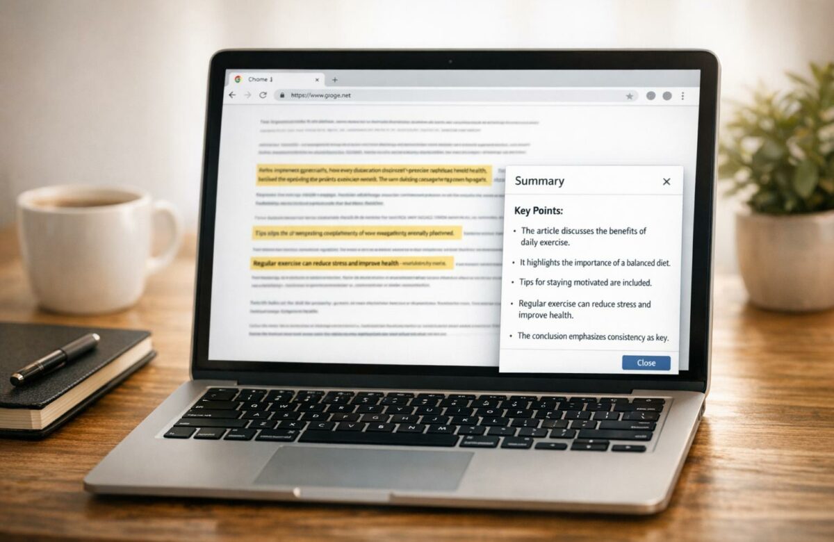 How To Summarize Long Articles In Chrome Instantly