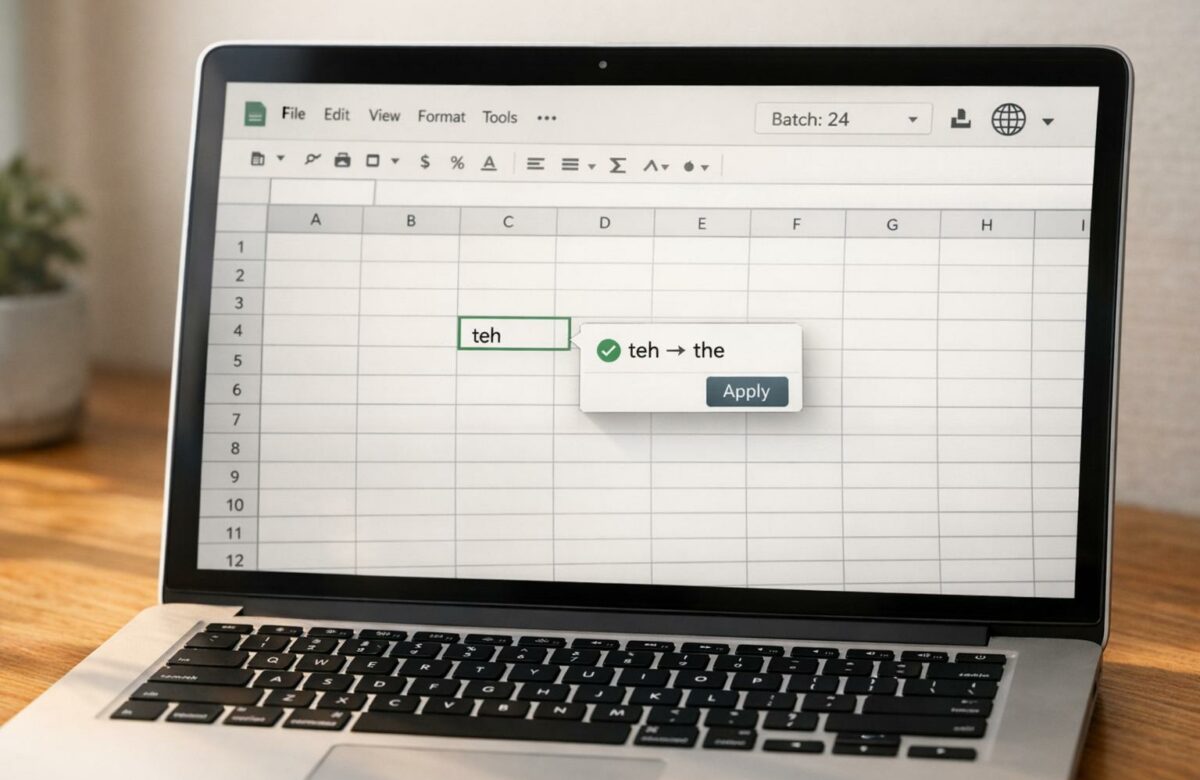 How To Proofread Google Sheets Cells Instantly