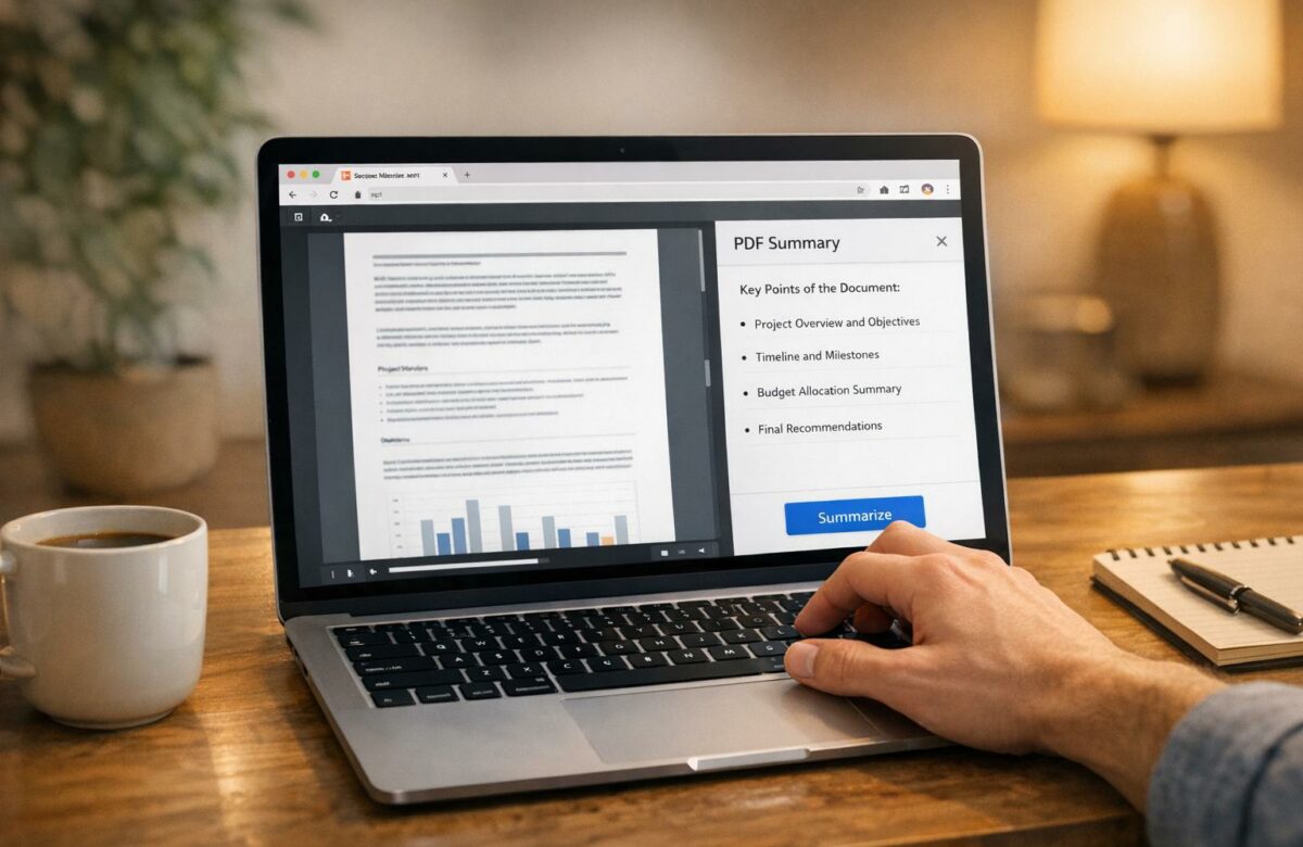Summarize PDF Content In Browser Without Downloading