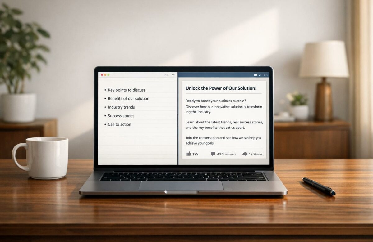 Turn Bullet Points Into A Full LinkedIn Post Instantly