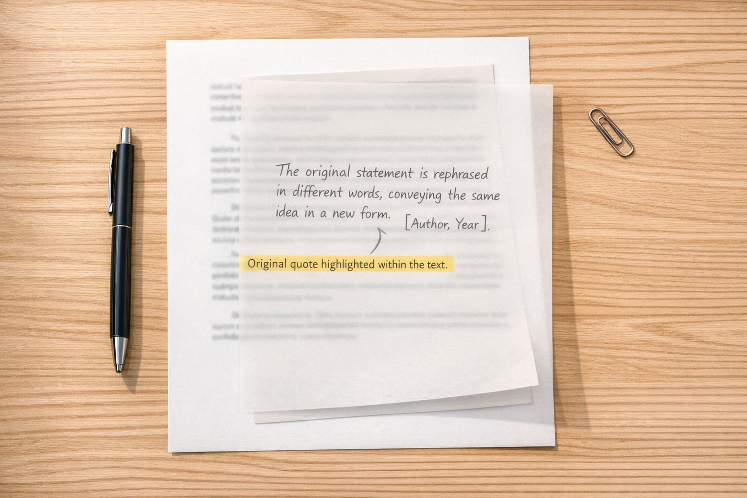 How To Paraphrase Quotes For Research Papers Without Plagiarism