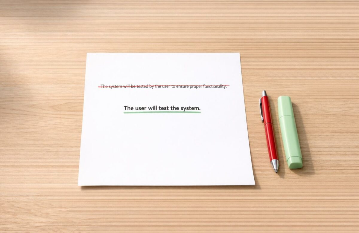 Fix "Passive Voice" In Technical Documentation