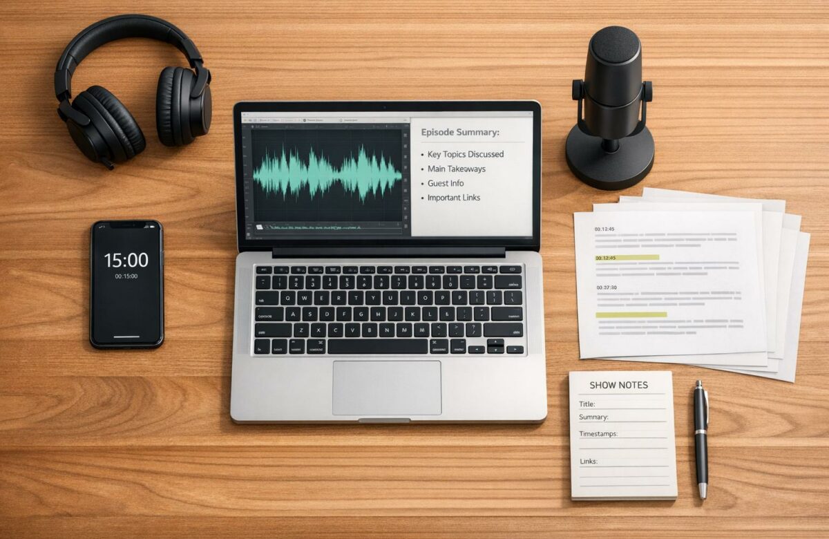 How To Write A Podcast Show Note Summary Fast