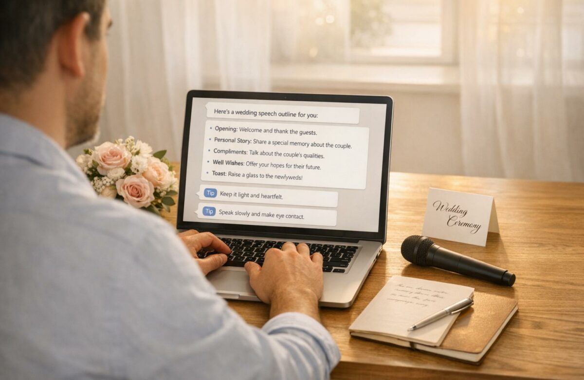 How To Write A Wedding Speech With AI Help