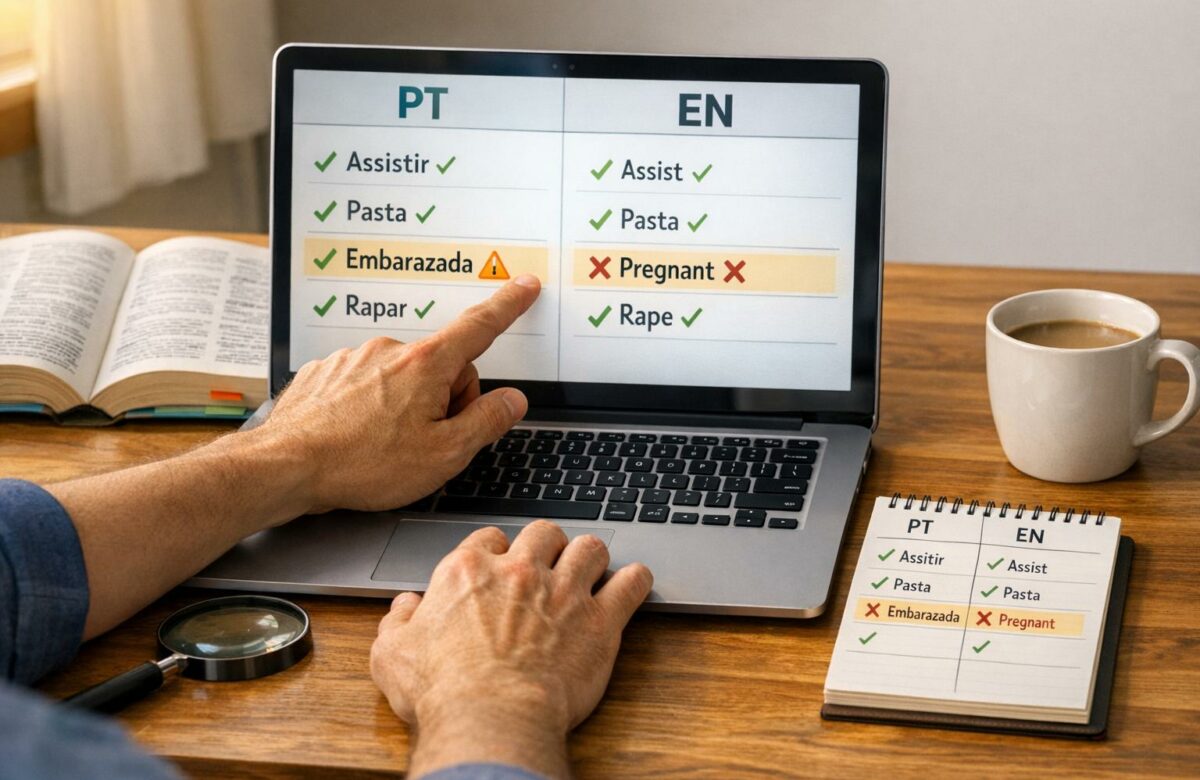 Fix "False Friends" In Portuguese To English Translation